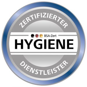 Zertifizierter Dienstleister: Hygiene